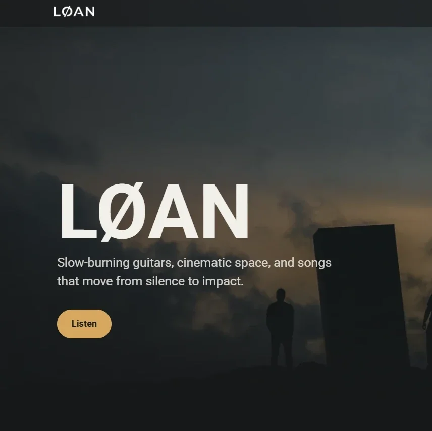 LØAN — Vizuálna identita · hudobný projekt
