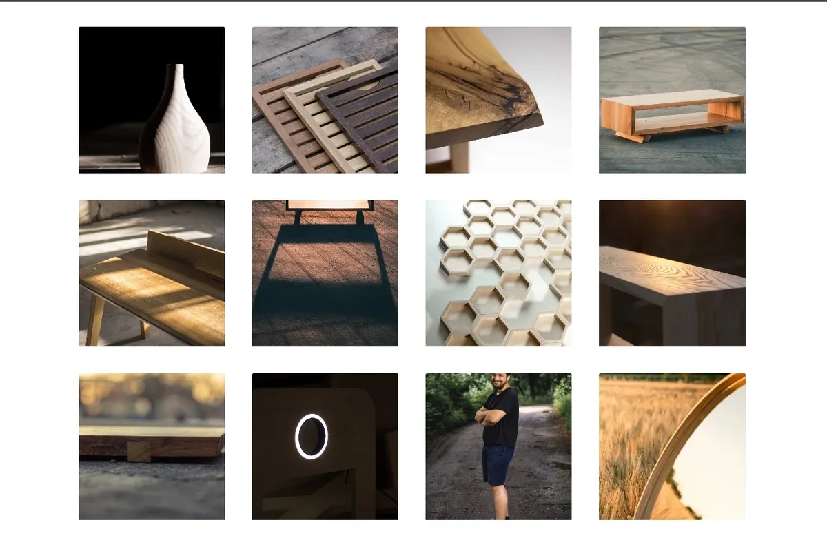 Galéria prác a produktov značky Valovič Woodworking
